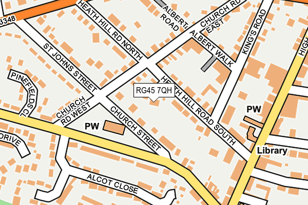 RG45 7QH map - OS OpenMap – Local (Ordnance Survey)