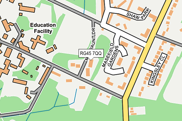 RG45 7QQ map - OS OpenMap – Local (Ordnance Survey)