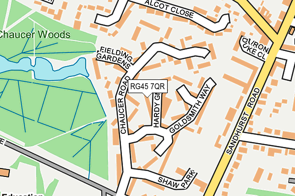 RG45 7QR map - OS OpenMap – Local (Ordnance Survey)