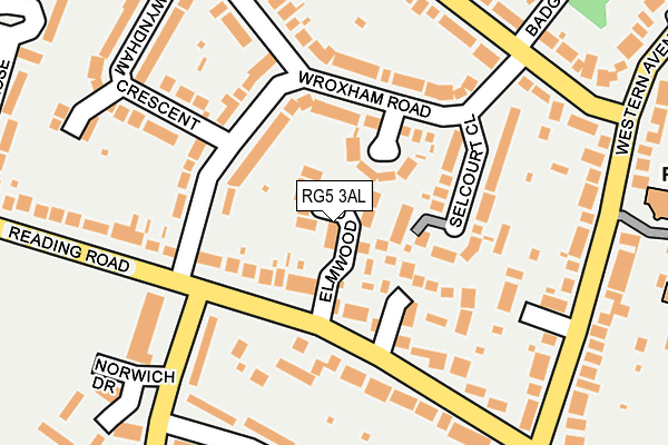RG5 3AL map - OS OpenMap – Local (Ordnance Survey)