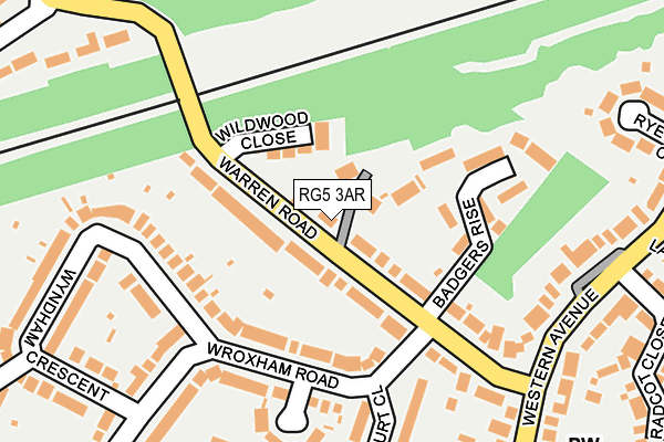 RG5 3AR map - OS OpenMap – Local (Ordnance Survey)