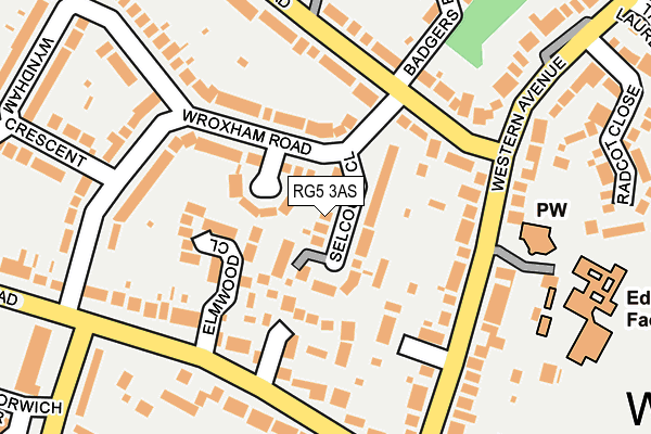 RG5 3AS map - OS OpenMap – Local (Ordnance Survey)
