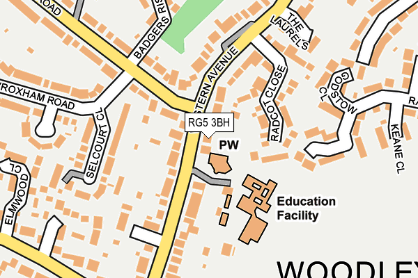Map of OAKLANDS RADIOLOGY LIMITED at local scale