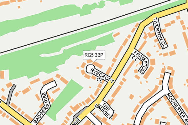 RG5 3BP map - OS OpenMap – Local (Ordnance Survey)