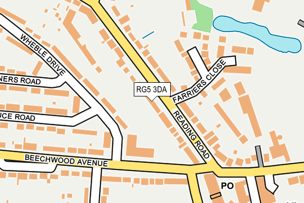 RG5 3DA map - OS OpenMap – Local (Ordnance Survey)