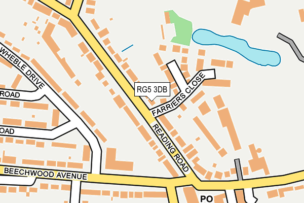 RG5 3DB map - OS OpenMap – Local (Ordnance Survey)