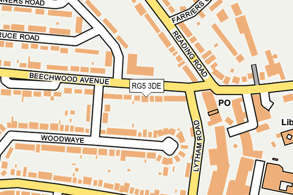 RG5 3DE map - OS OpenMap – Local (Ordnance Survey)