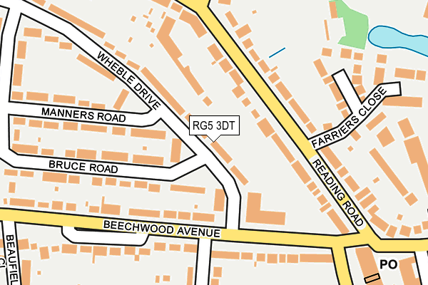 RG5 3DT map - OS OpenMap – Local (Ordnance Survey)
