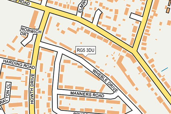 RG5 3DU map - OS OpenMap – Local (Ordnance Survey)