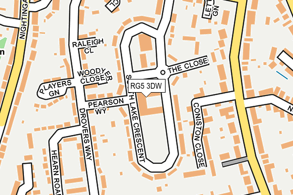 RG5 3DW map - OS OpenMap – Local (Ordnance Survey)