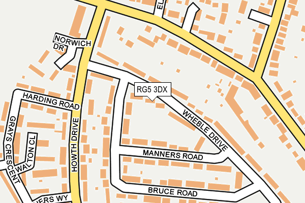 RG5 3DX map - OS OpenMap – Local (Ordnance Survey)