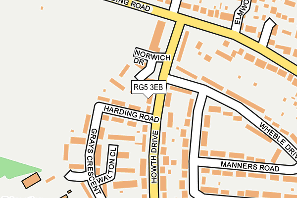 RG5 3EB map - OS OpenMap – Local (Ordnance Survey)