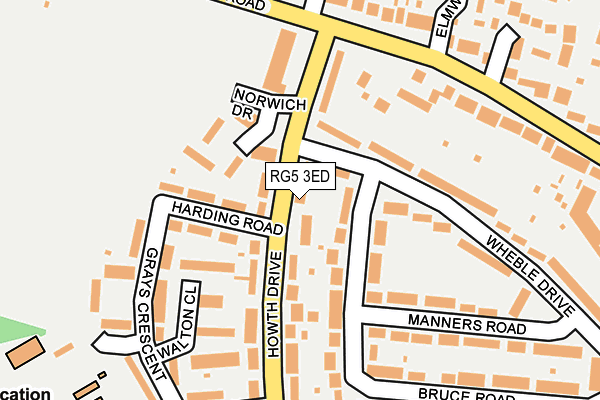 RG5 3ED map - OS OpenMap – Local (Ordnance Survey)