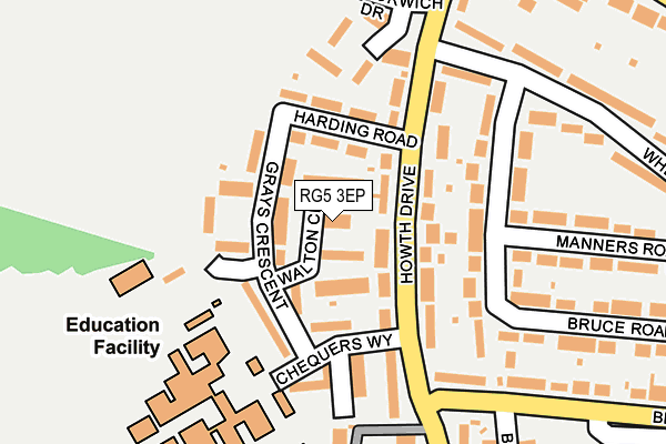 RG5 3EP map - OS OpenMap – Local (Ordnance Survey)