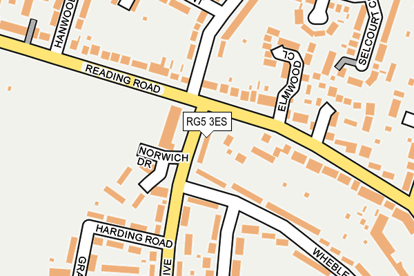 RG5 3ES map - OS OpenMap – Local (Ordnance Survey)