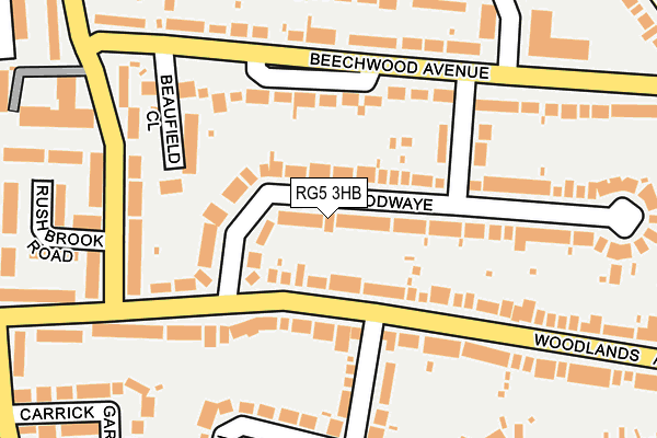 RG5 3HB map - OS OpenMap – Local (Ordnance Survey)