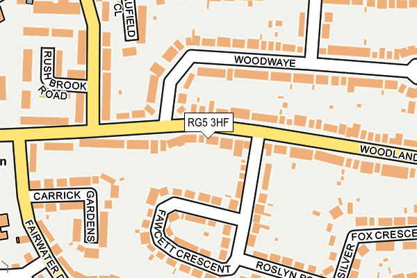RG5 3HF map - OS OpenMap – Local (Ordnance Survey)