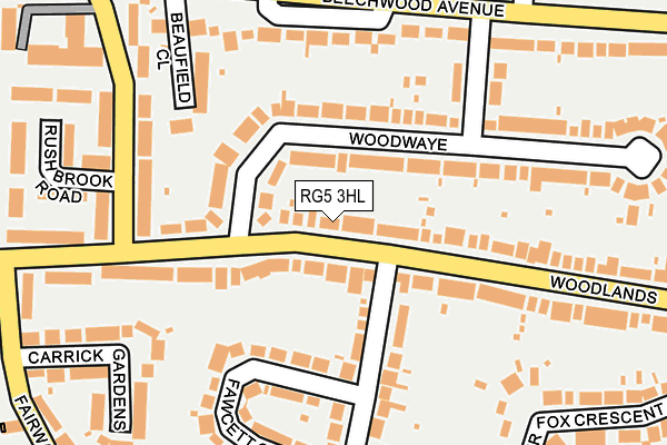 RG5 3HL map - OS OpenMap – Local (Ordnance Survey)
