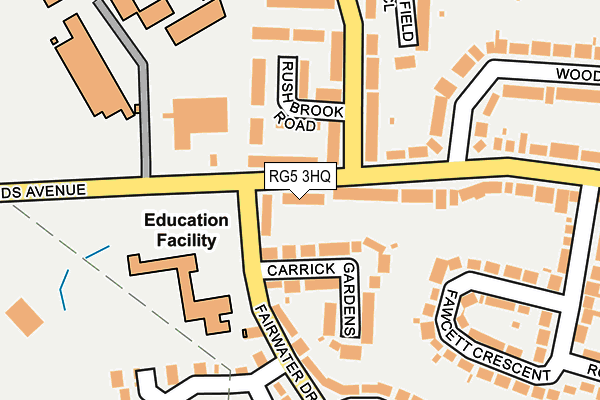 RG5 3HQ map - OS OpenMap – Local (Ordnance Survey)