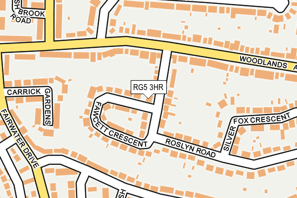 RG5 3HR map - OS OpenMap – Local (Ordnance Survey)