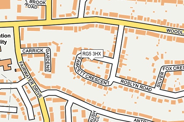 RG5 3HX map - OS OpenMap – Local (Ordnance Survey)