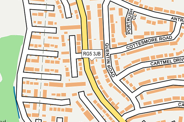 RG5 3JB map - OS OpenMap – Local (Ordnance Survey)