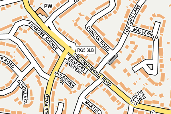 RG5 3LB map - OS OpenMap – Local (Ordnance Survey)