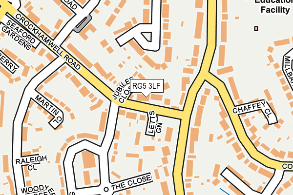 RG5 3LF map - OS OpenMap – Local (Ordnance Survey)