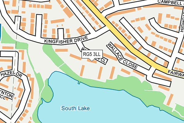 RG5 3LL map - OS OpenMap – Local (Ordnance Survey)