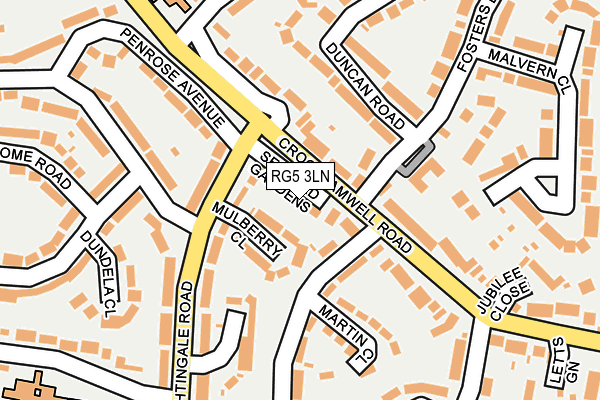 RG5 3LN map - OS OpenMap – Local (Ordnance Survey)