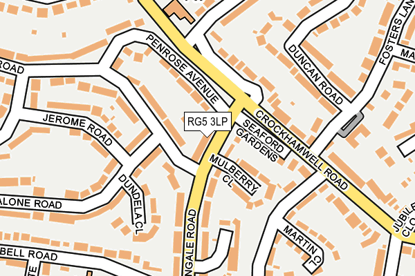 RG5 3LP map - OS OpenMap – Local (Ordnance Survey)