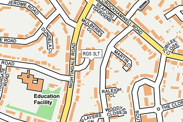 RG5 3LT map - OS OpenMap – Local (Ordnance Survey)