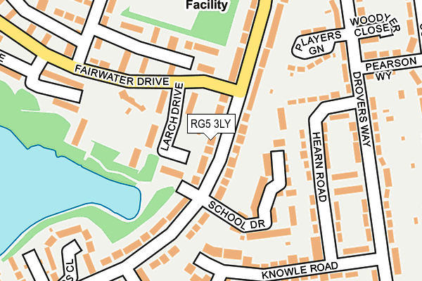 RG5 3LY map - OS OpenMap – Local (Ordnance Survey)