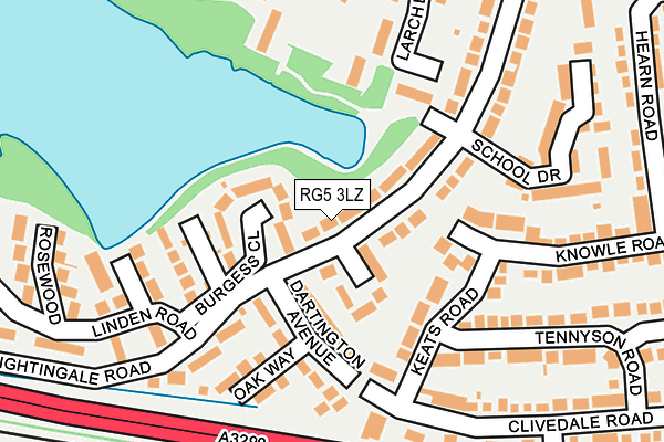 RG5 3LZ map - OS OpenMap – Local (Ordnance Survey)