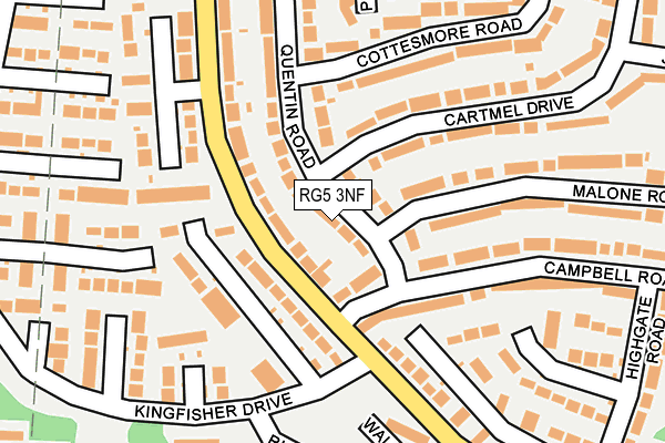 RG5 3NF map - OS OpenMap – Local (Ordnance Survey)