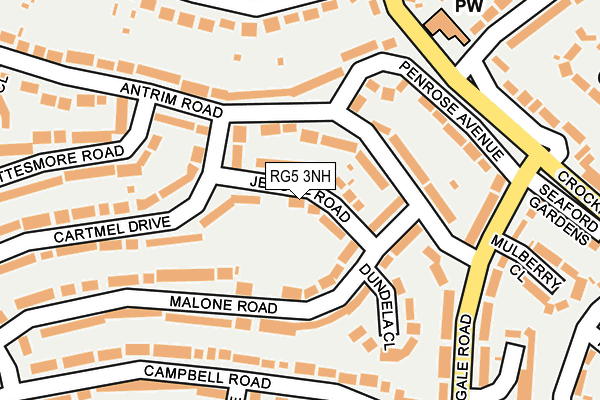 RG5 3NH map - OS OpenMap – Local (Ordnance Survey)