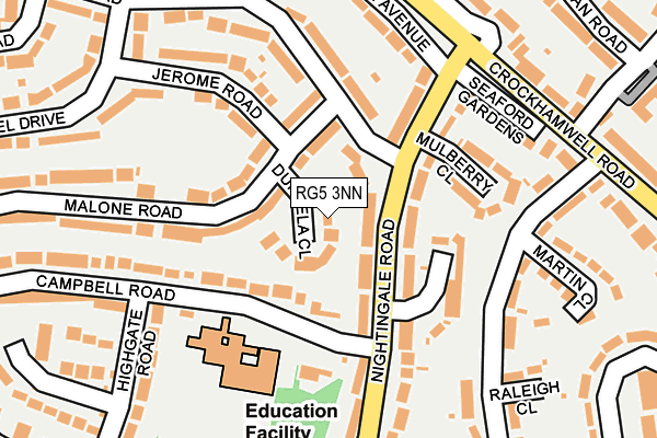 RG5 3NN map - OS OpenMap – Local (Ordnance Survey)