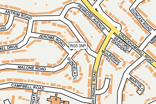 RG5 3NP map - OS OpenMap – Local (Ordnance Survey)
