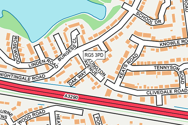 RG5 3PD map - OS OpenMap – Local (Ordnance Survey)