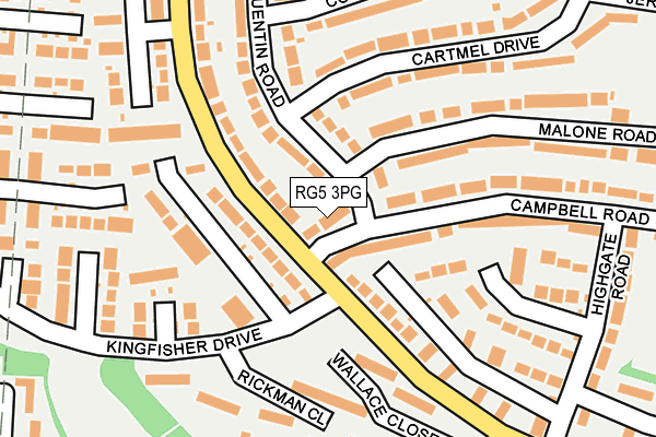 RG5 3PG map - OS OpenMap – Local (Ordnance Survey)