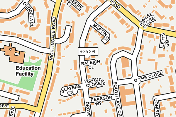 RG5 3PL map - OS OpenMap – Local (Ordnance Survey)