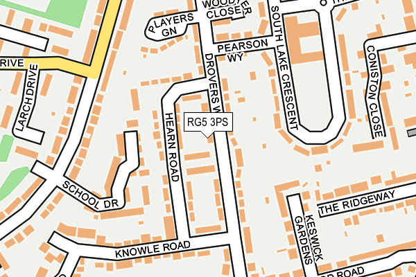 RG5 3PS map - OS OpenMap – Local (Ordnance Survey)