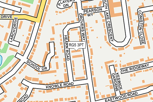 RG5 3PT map - OS OpenMap – Local (Ordnance Survey)