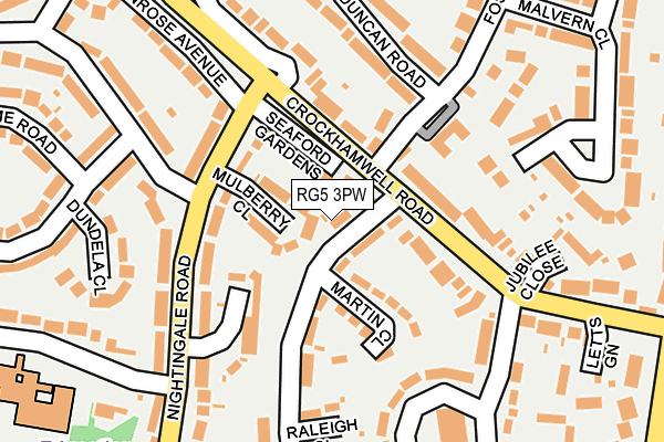 RG5 3PW map - OS OpenMap – Local (Ordnance Survey)