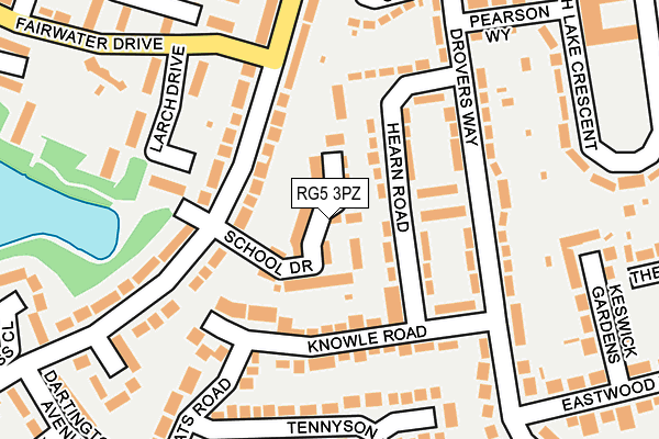RG5 3PZ map - OS OpenMap – Local (Ordnance Survey)