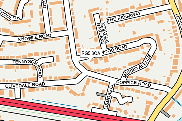 RG5 3QA map - OS OpenMap – Local (Ordnance Survey)