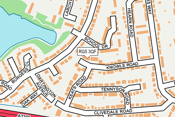 RG5 3QF map - OS OpenMap – Local (Ordnance Survey)