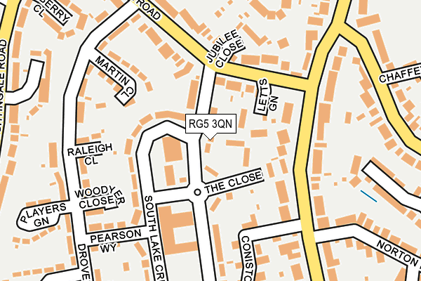 RG5 3QN map - OS OpenMap – Local (Ordnance Survey)
