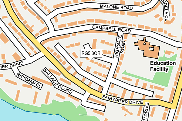 RG5 3QR map - OS OpenMap – Local (Ordnance Survey)