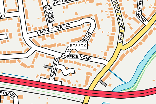 RG5 3QX map - OS OpenMap – Local (Ordnance Survey)